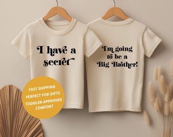 Big Brother Shirt: Big Brother Gift, Promoted To Big Brother, Baby Announcement, Big Brother, 100% Cotton, Size 2T-5T