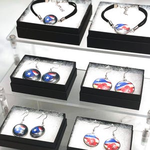 Puerto Rican Bracelet, Puerto Rican Earings, Puerto Rican Flag Jewelry, Puerto Rican Jewelry, Boricua Pride, Puerto Rico Heritage, Latino