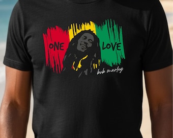 Bob Marley T-Shirt, Bob Marley T-Shirt, One Love T-Shirt, One Love Langarm-T-Shirt, Bob Marley Unisex T-Shirt, Bob Marley Reggae-Shirt, Jamaika