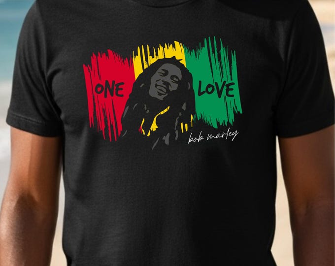 Bob Marley T-shirt, Bob Marley Tee, One Love Tee, One Love long sleeve T-shirt, Bob Marley Unisex Tee, Bob Marley Reggae shirt, Jamaica