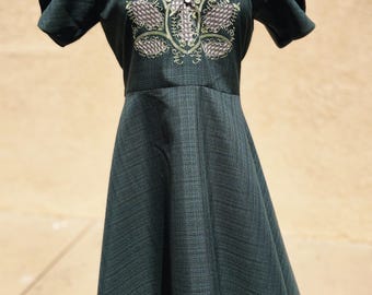 BARONG DRESS in Green, Magenta, or Old Rose