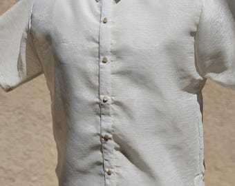 Classic Plain BARONG Tagalog - Short Sleeves