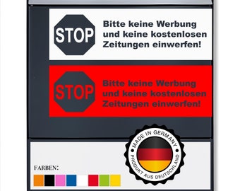Please no advertising stickers