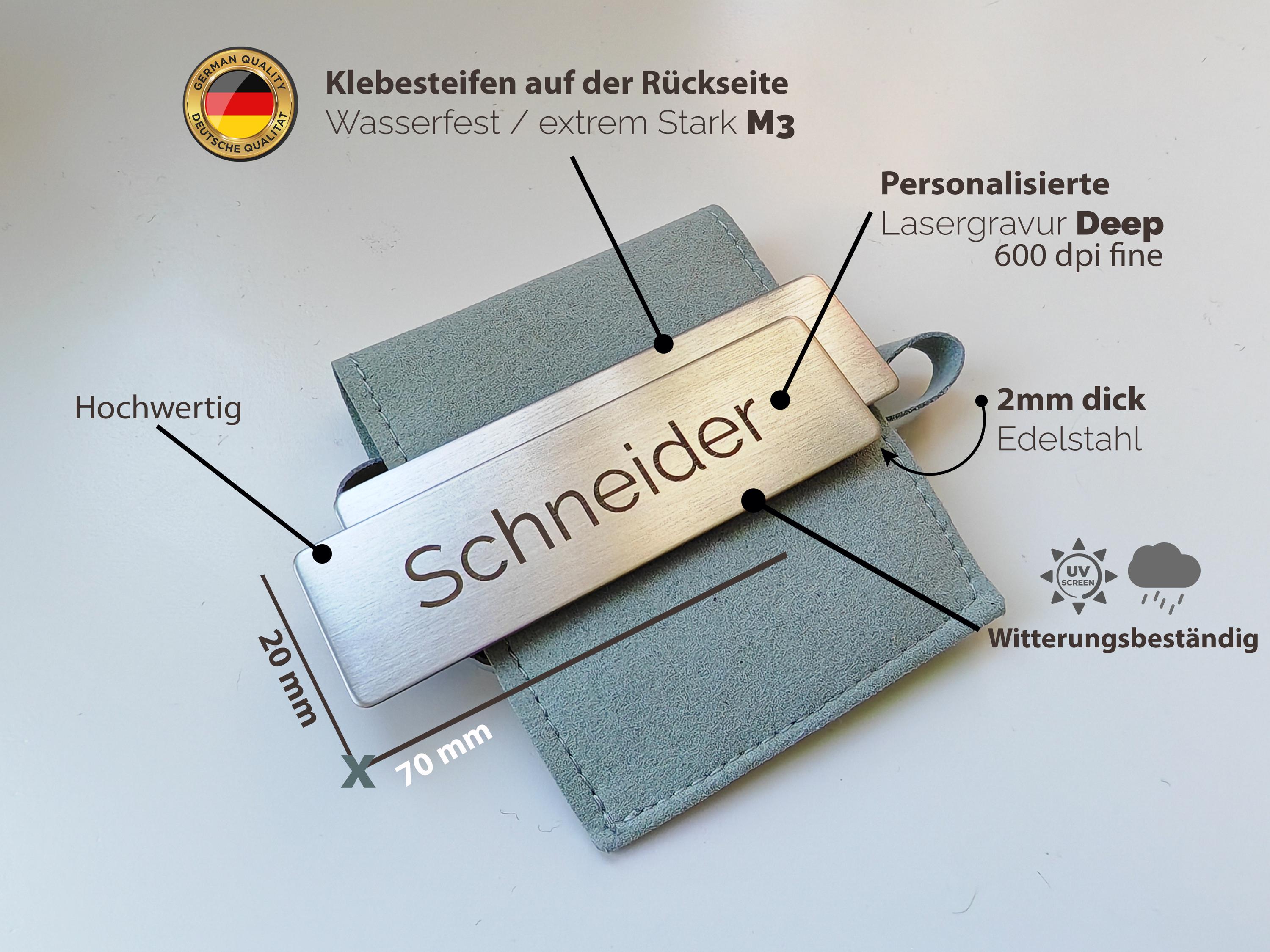 Türschild - Edelstahl ET5 | Klosterhuis