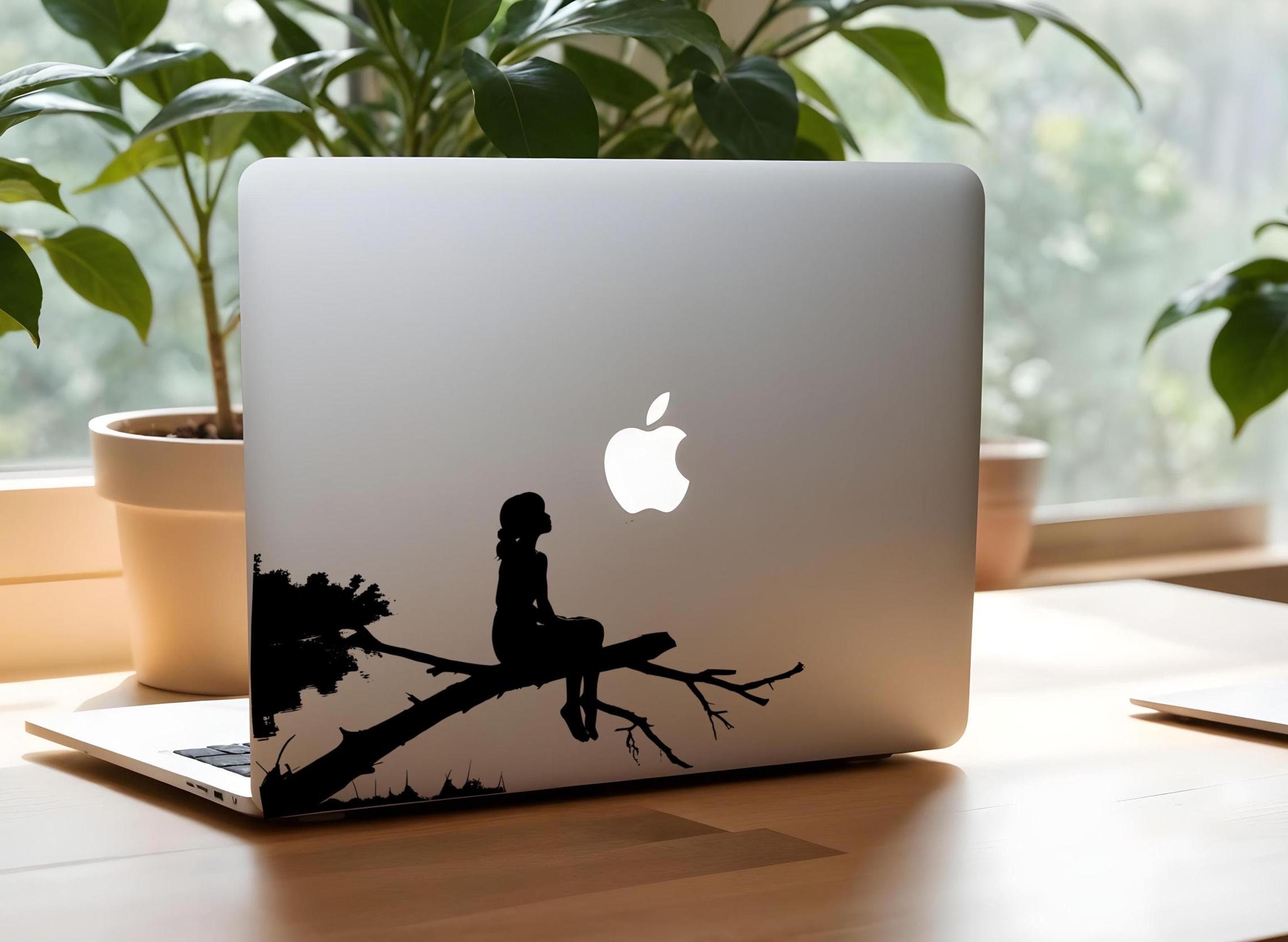 MacBook with Our Stunning Apple Logo Sticker