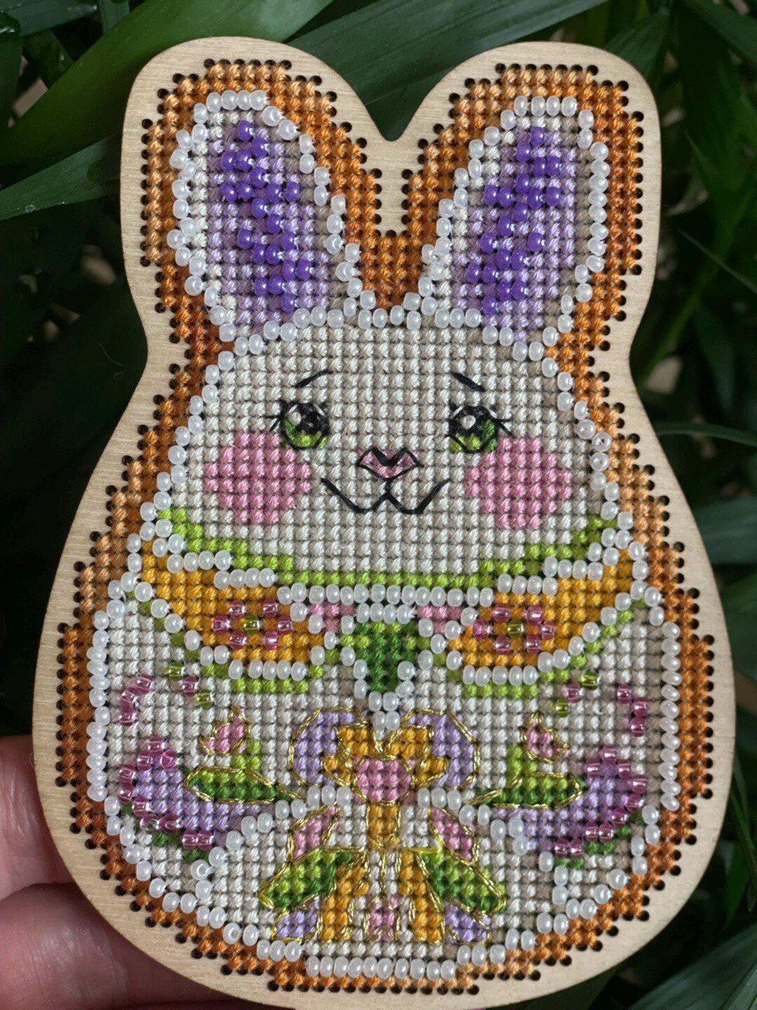 Easter Egg With Bunny Ears Cross Stitch Pattern ,pdf File, Cute Easter ...