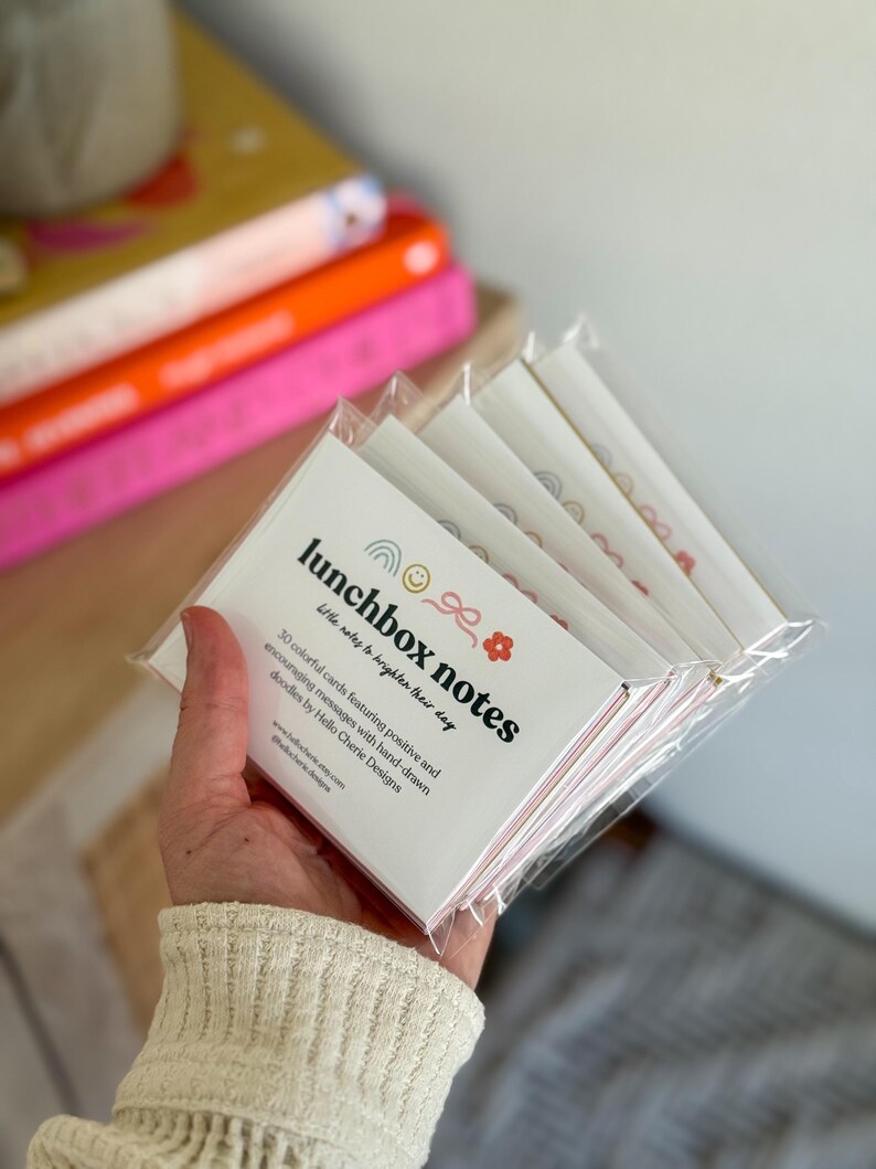 Colorful Lunchbox Notes: Encouraging Affirmation Card Set for Kids, School Lunch Notes, Positive Lunchbox Notes, Affirmations for Kids image 12