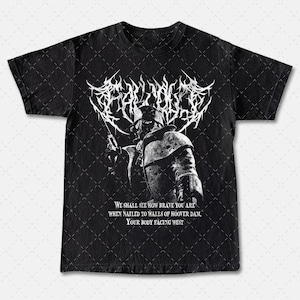 Vintage 90s Fallout Metal Style Tee, Fallout Metal T Shirt Merch, Graphic Tee, Pop Culture Shirt