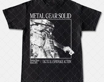 Vintage 90s Metal Gear Solid, Metal Gear Tactical Espionage Movie Tee, Gaming T-shirt, Graphic Tee, Pop Culture Shirt