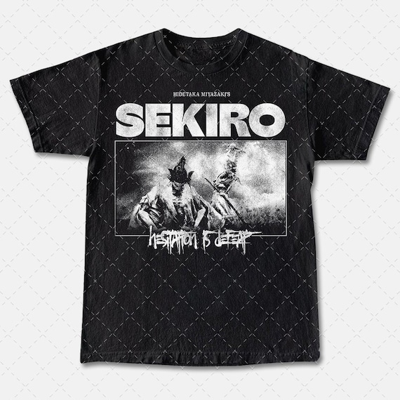 miyagi hidetaka　shirt Vintage 90s Hidetaka Miyazakis Sekiro Shadows Die Twice Tee