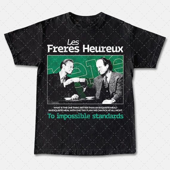 Vintage 90s Les Freres Heureux Frasier Crane and Niles Crane Tee 
