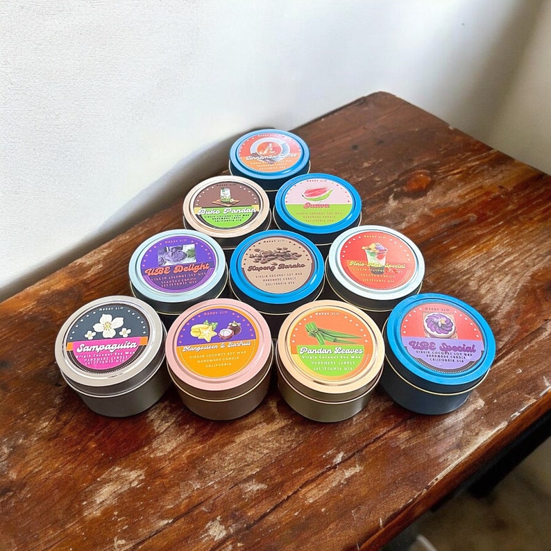 Virgin Coconut Soy Wax Candles, Wedding Favors, Party Favors, Baby