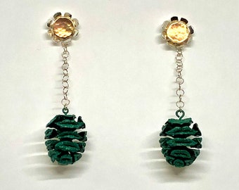 Dawn Sequoia Earrings - Green