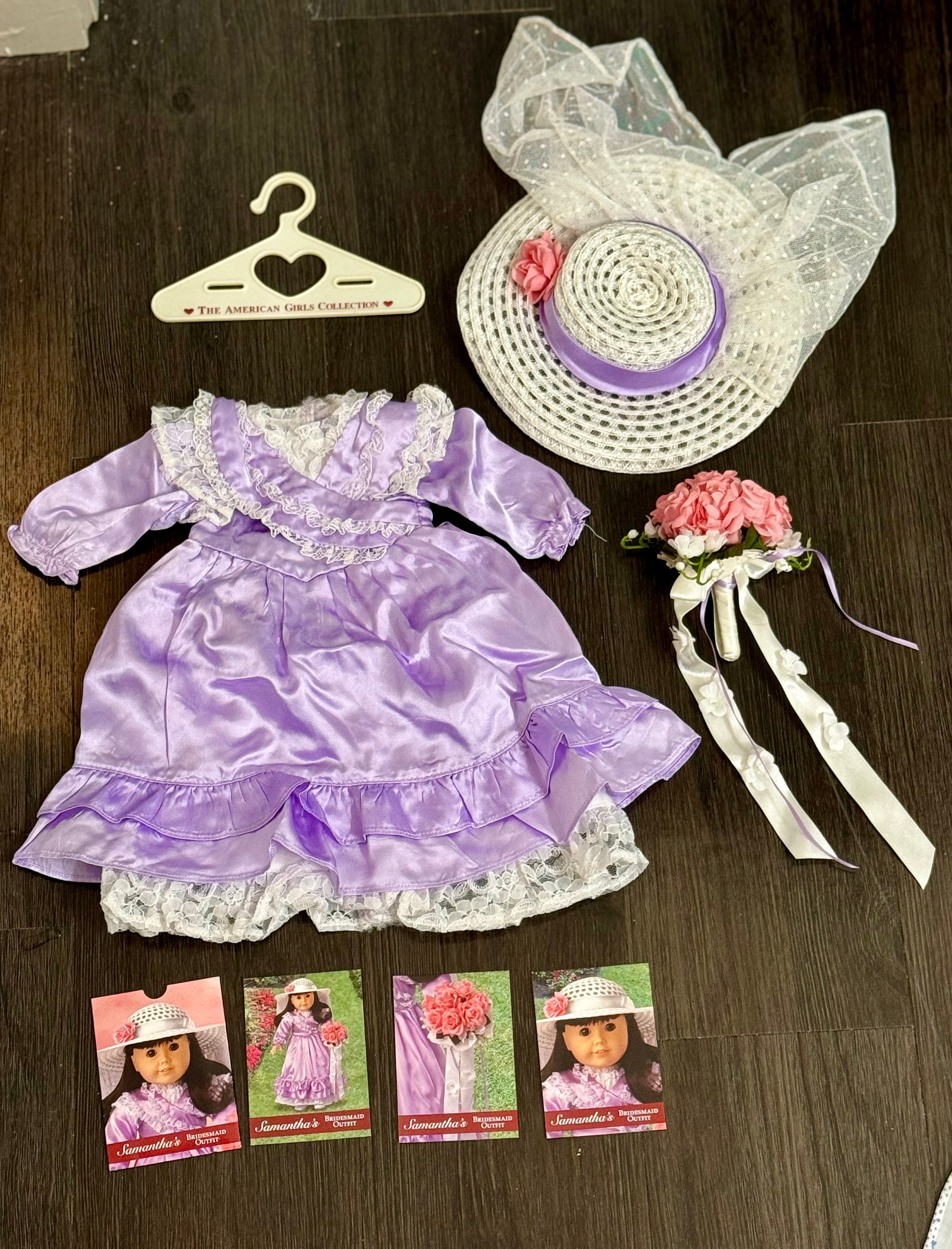 RARE Vintage American Girl Doll Samantha's Bridesmaid Outfit and  Accessories - Etsy UK