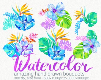 Watercolor bouquets