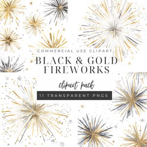 Bundle de cliparts feu d'artifice, 4 juillet téléchargement numérique, clipart aquarelle patriotique, Images PNG de haute qualité