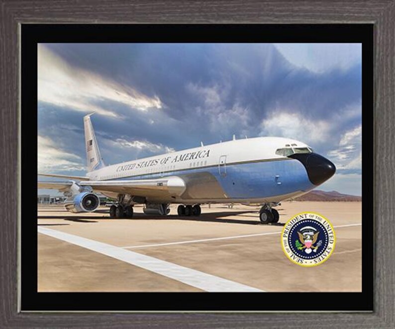 Presidential Boeing 707 Aircraft Photo Print on Either Photo Paper or ...