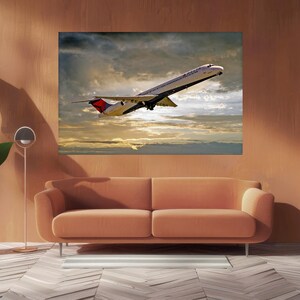 Delta McDonell-Douglas MD-88 Airliner Signed Limited Edition Photographic Print
