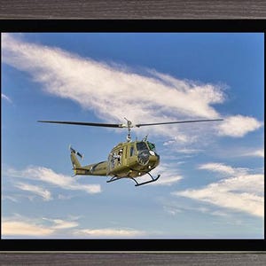US Army UH-1 “Huey” helicopter Signed Limited Edition Photographic Print