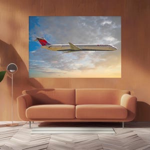 Delta McDonell-Douglas MD-88 Airliner Signed Limited Edition Photographic Print