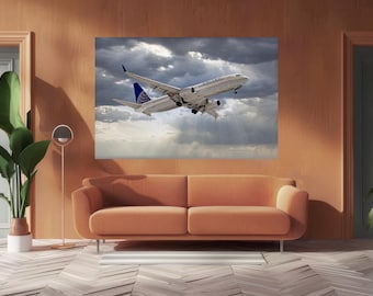 United Airlines Boeing 737-824(WL) Signed Limited Edition Photographic Print