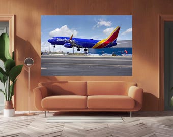 Southwest Airlines Boeing 737-8H4 Limited Edition Signed Aviation Print