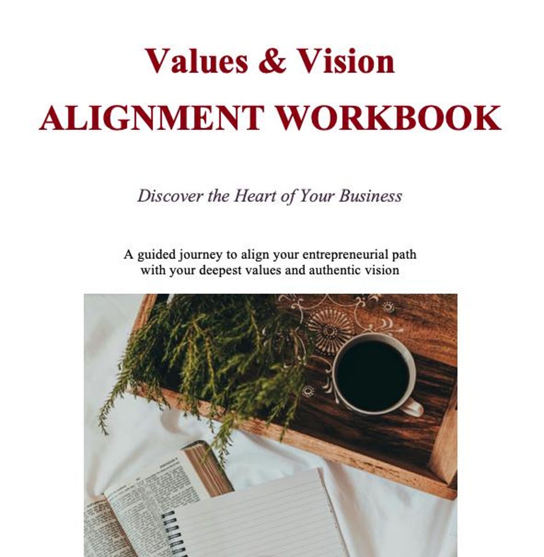 Values and Vision Alignment Workbook - Digital Download - Etsy