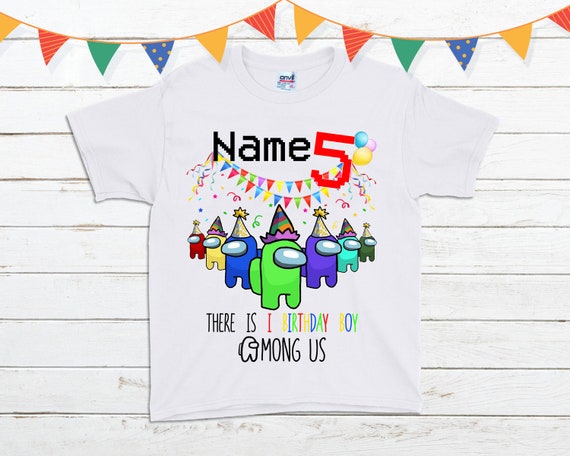 Personalized Among Us Birthday Shirts 