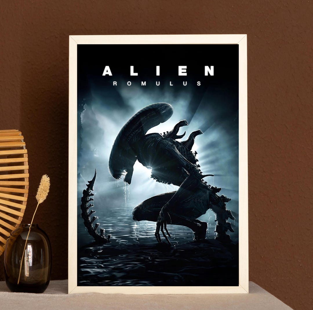Alien Romulus Movie Poster / Film Fan Collectibles / Wall Art / Canvas