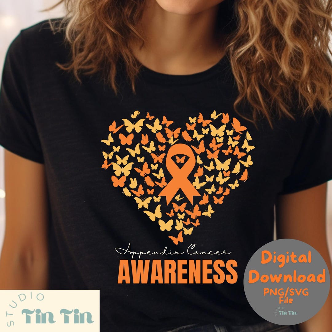 Appendix Cancer Awareness Svg Png Appendix Cancer Fighter Support Svg ...