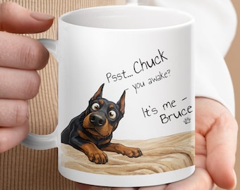 Taza personalizada de Doberman, regalo divertido para amantes de los perros