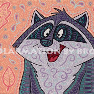 PRINT of Meeko from Pocahontas, Disney Art, Fan Art