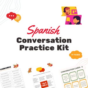 Oefenkit Spaanse conversatie - oefenkaarten spreken
