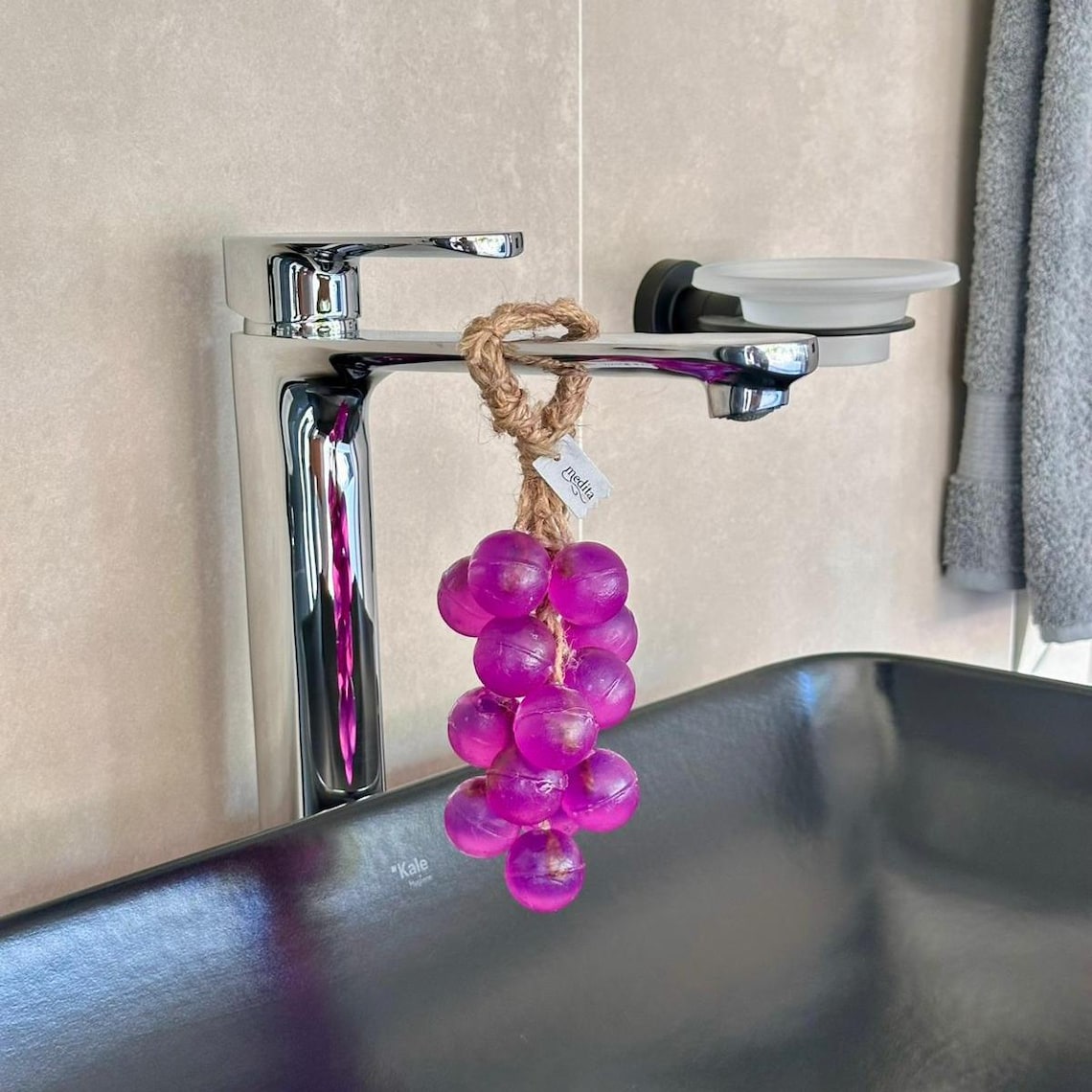 Handmade Grape Cluster Soap- Natural, Vegan & Skin-friendly Soap on a ...