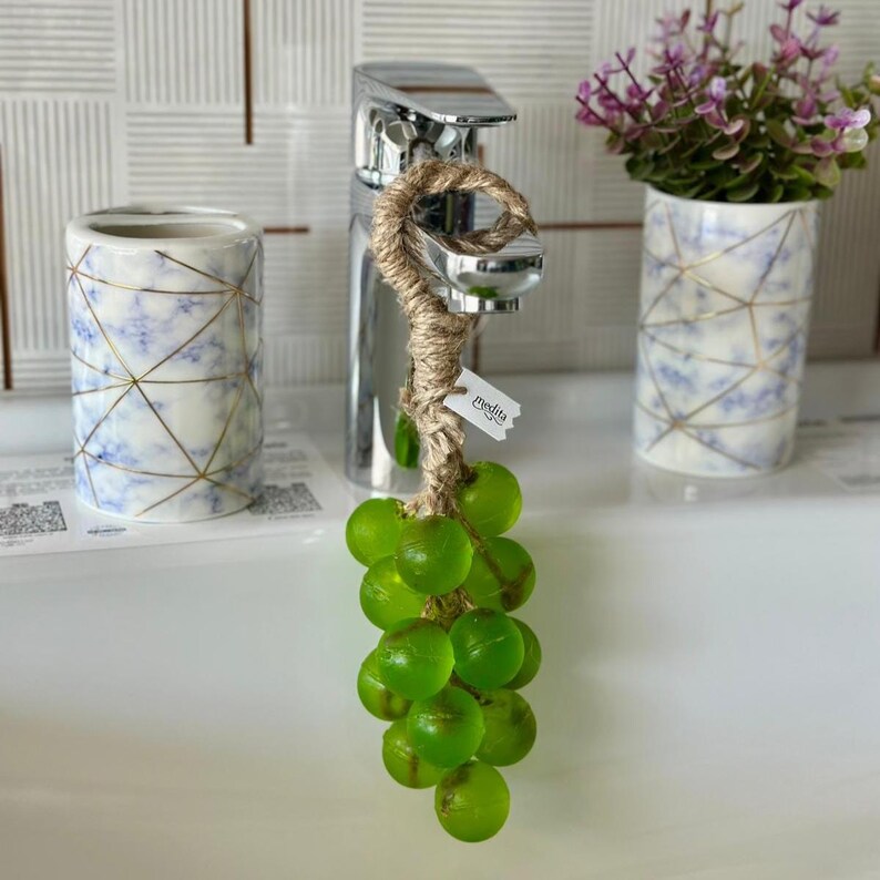 Handmade Grape Cluster Soap- Natural, Vegan & Skin-friendly Soap on a ...