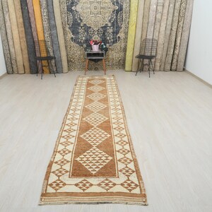 Runner Rug, Kitchen Rug, Vintage Runner Rug, Custom Rug, Anatolian Rug, Neutral Rug, Handmade Rug, Turkish Runner Rug, Hallway Rug, B-2806