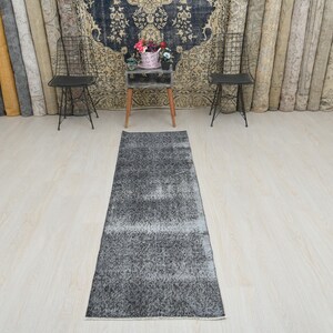 Runner Rug, Turkish Runner Rug, Wool Runner Rug, Handmade Rug, Hallway Rug, Entry Rug, Oushak Runner Rug, Vintage Runner Rug, Rugs, B-3500