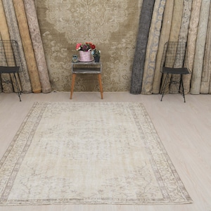 Oushak Rug, Soft Rug, 5x8 Rug, Turkish Rug, Vintage Rug, 5x8 Oushak Rug, 5x8 Area Rug, Living Room Rug, 5x8 Turkish Rug, Bedroom Rug, 2445