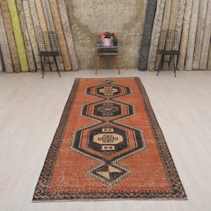 4x30 Läufer, Teppichläufer, Küchenläufer, Flur Teppich, Oushak Teppichläufer, Türkischer Läufer, B-2953