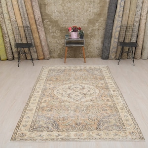 For Living Room Rug, Oriental Rug, Floor Rug, 5x8 Turkish Rugs, 5x8 Rugs, 5x8 Turkish Rug, 5x8 Vintage Rug, 5x8 Area Rug, Rare Rug, S-2503