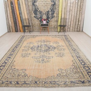 Oushak Area Rug, Vintage Rug, Turkish Rug, 8x12 Rug, Turkish Area Rug, Oversize Rug, Vintage Area Rug, Oushak Oversize Rug, Large Rug, S-825