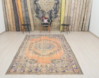 Area Rug, Wool Rug, Turkish Rug, Handmade Rug, Bedroom Rug, Living Room Rug, Anatolian Rug, Neutral Rug, Kids Rug, Vintage Rug, Rugs, S-2625