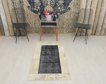 2x4 Turkish Rug, Kids Rug, Runner Rug, 2x4 Oushak Rug, Neutral Rug, 2x4 Vintage Rug,Oushak Runner Rug,Kitchen Rug,Bedroom Rug,2x4 Rug,Lk-250