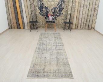 3x9 Rug, 3x9 Runner Rug, 3x9 Hallway Rug, 3x9 Entry Rug, 3x9, Turkish Runner Rug, Oushak Runner Rug, Vintage Rug, Handmade Rug, Rugs, B-3634