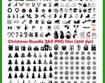 Paquete de más de 260 imágenes PNG navideñas, imágenes PNG de Papá Noel, imágenes PNG de Feliz Navidad, paquete navideño, sublimación navideña, diseños de camisetas navideñas, imágenes PNG de Navidad