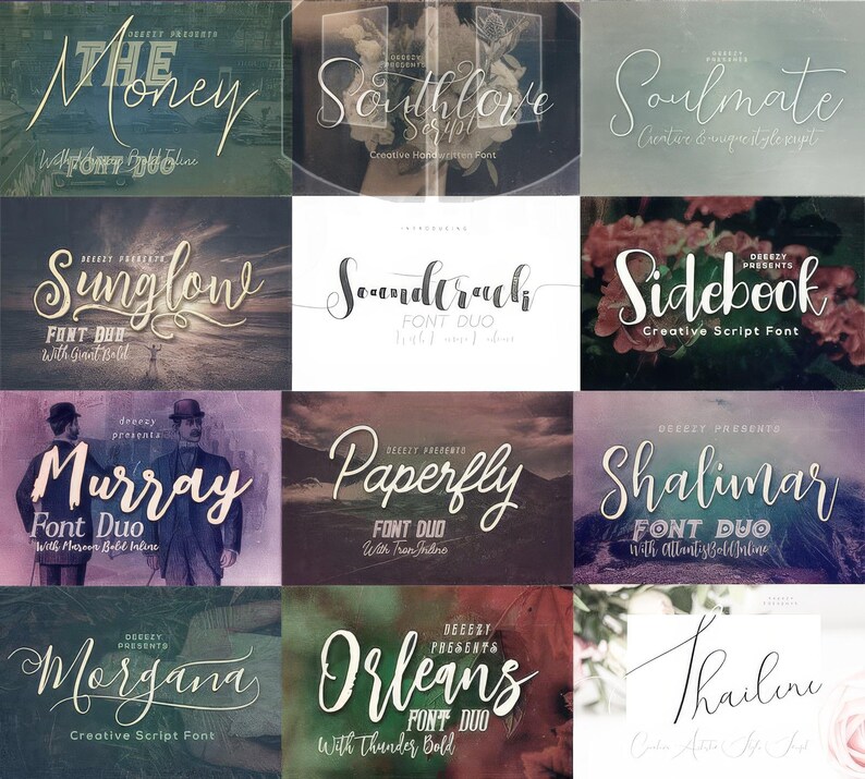 Handlettered Font Bundle - Planner Fonts - Farmhouse Font - Procreate ...