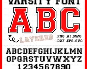 Varsity Font SVG, Jersey Font Svg, Sports SVG Alphabet, Varsity Letters Svg, Sports Font, College Font, Varsity Alphabet Svg, Football Font