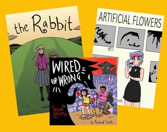COMIC BUNDLE #1! The Rabbit, Artificial Flowers, and Wired Up Wrong (DELUXE Version)
