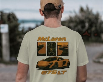 McLaren 675LT Unisex Tee, Car Enthusiast Shirt, Automotive Gift