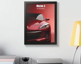 Mazda 3 Skyactiv Poster – Modern Hatchback Wall Art, Digital Download (10x15 Print)